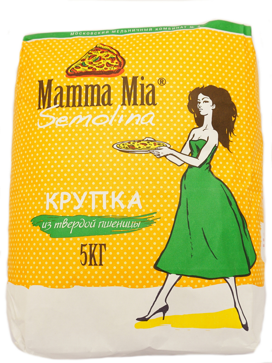 Мука макаронная Mamma Mia Semola 5 кг оптом в Москве | Цена 390.00 руб |  Нептун Экспресс