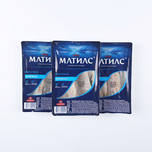 Филе сельди Матиас оригинал ТМ Санта Бремор 250 г.