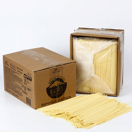 Лапша Сэнсой Премиум яичная EGG NOODLES 4,5 кг.
