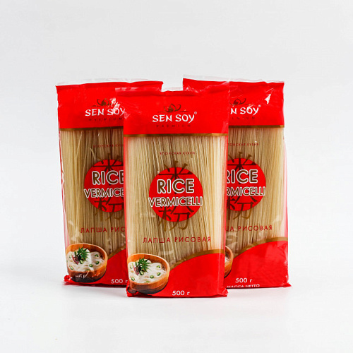 Лапша Сэнсой Премиум рисовая RICE VERMICELLI 500 г.