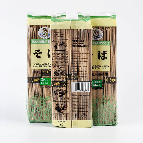 Лапша гречневая SOBA Green Label 300 г.