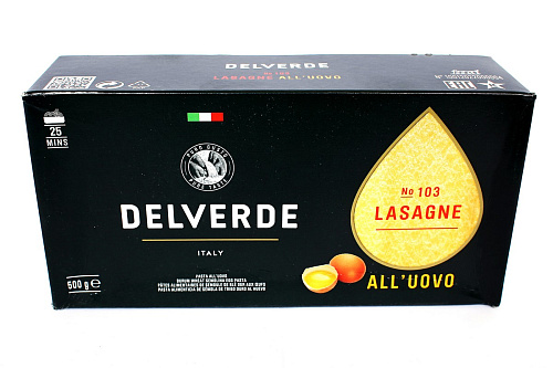 № 103 Лазанья Дельверде с добавлением яиц 0.500 кг