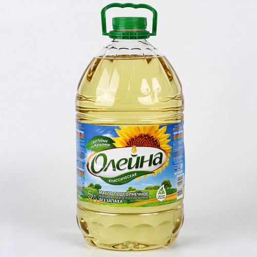 Масло подсолнечное Олейна 5 л.