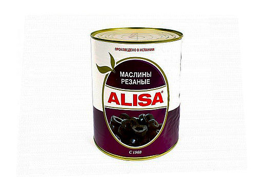 Маслины Alisa резаные 3,100 кг.