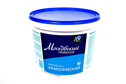 Майонез Московский провансаль Классический 67% МЖК 10 кг