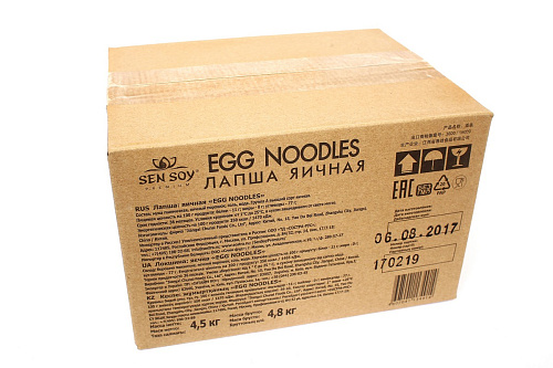 Лапша яичная EGG NOODLES SenSoy 4.5кг