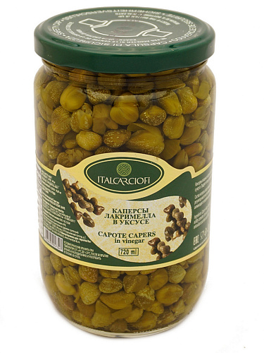 Каперсы в уксусе без черенка "Italcarciofi" 420гр