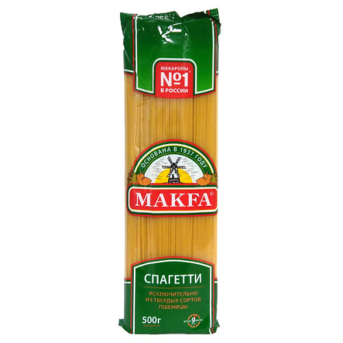 Макароны (95) (МАКФА) 207-3 Спагети 20*400гр