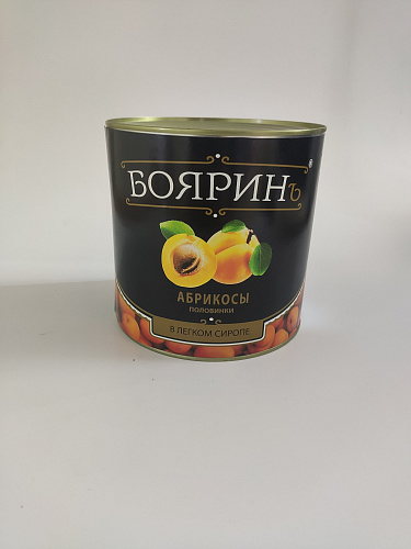 Абрикосы половинки в легком сиропе "Бояринъ"