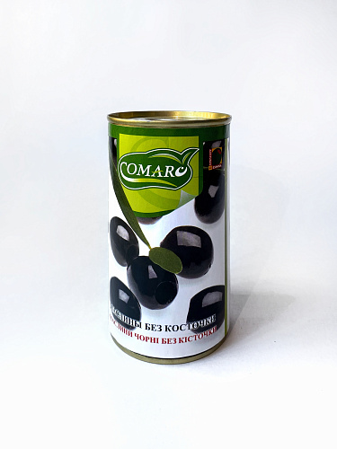 Маслины без косточки "КОМАРО" ж/б 345гр