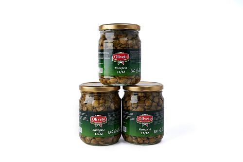 Каперсы в уксусе Oliveto 580 мл.