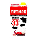 Сливки Петмол 33% 1 л.
