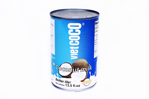 Молоко кокосовое (VETCOCO Coconut milk) 22-24% 0.400 л ж/б