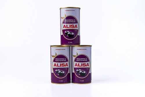 Маслины Alisa с косточкой 350 г.