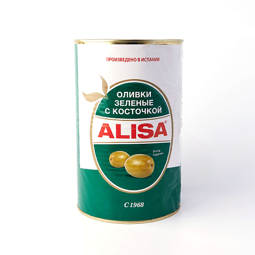 Оливки с косточкой ALISA 4.100 кг