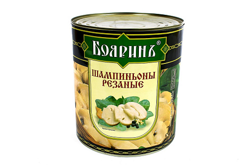 Грибы шампиньоны резаные 3.1кг 
